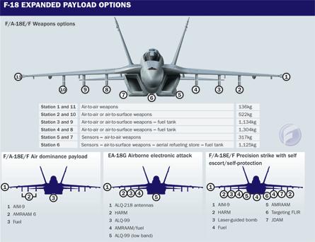 Receiver System The EA-18G also has a more compact version of the Prowler's ALQ-218 RF receiver system (sensors carried on top of the tail of the Prowler and on the wingtips of the Growler), that