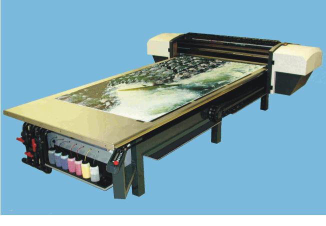 1 Introduction 1.1General Description The Arizona T220 is a 6 color digital flatbed inkjet printer capable of producing large format images for outdoor signage.