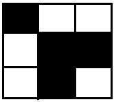 This algorithm uses a pattern searching technique in the binary image.