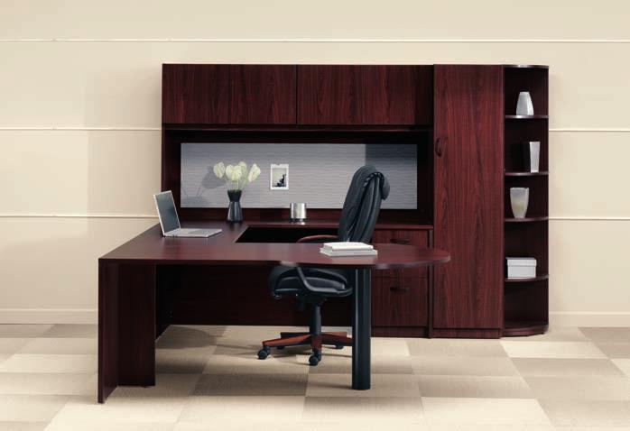 WHEN ITS TIME TO WORK, DERIVE S HIGH PERFORMANCE, ALL LAMINATE SURFACES, EDGES, AND PULL OPTIONS ALLOW FOR COMPLETE