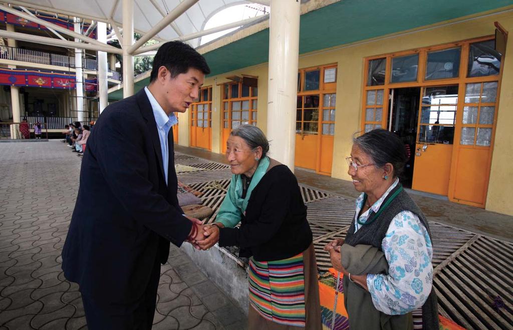 REUTERS/MUKESH GUPTA Sangay traveled around the world to meet with Tibetan exiles the Harvard Kennedy School. By the following spring, when his name was put forward, he felt he couldn t say no.