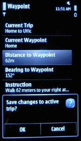 Insert New Before and Insert New After create a new waypoint, setting it to the current location and ordering it either before or after the selected waypoint.