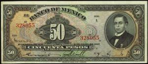 Stack s Bowers Galleries The August 2014 Chicago ANA Auction MEXICO 10378 Banco de Mexico. 50 Pesos, 1937. P-37a.