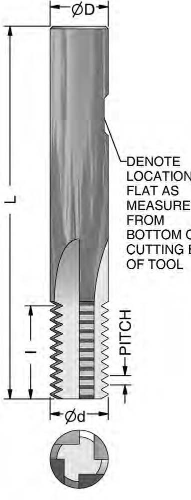 Advantage CustomToolDesigner Create your own custom tool, using our Advantage Custom Tool Service DENOTE LOCATION OF FLAT AS MEASURED FROM OTTOM OF CUTTING END OF TOOL Simply