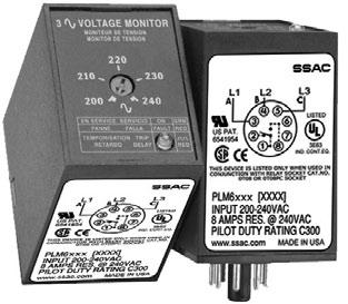 PLM Series The PLM Series continuously measures the voltage of each of the three phases.