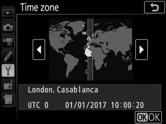 Select Time zone and press 2.