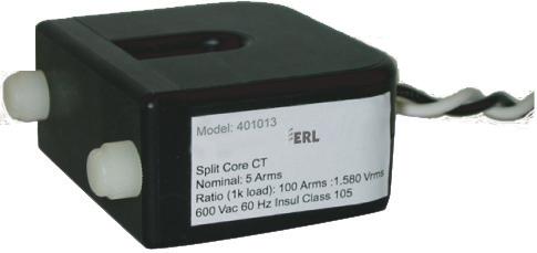 Split Core Current Transformer Model 401013 (5 A) and 401017 (1 A) The split core transformer measures current in a 5 A or 1 A secondary CT circuit and works in conjunction with the TESLA disturbance