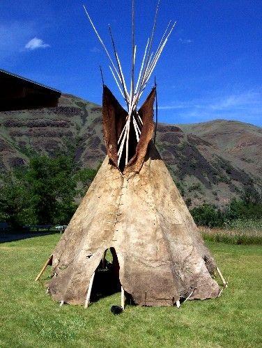 Nez Perce Shelter: Teepee: animal skins (summer, nomadic) Pit House: underground for winter, ladder down built with logs, sealed with