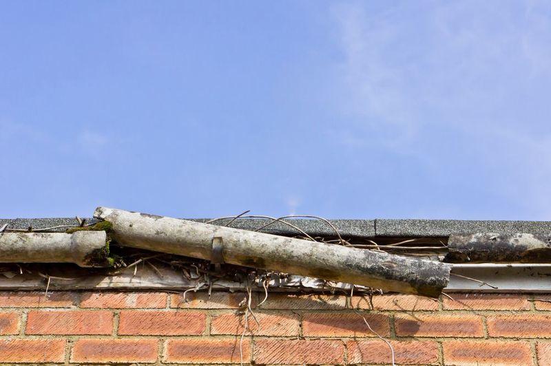 DECAYING, RUSTING, OR DAMAGED GUTTERS If you happen to find minor rust damage, this can easily be scrubbed away using a wire brush. However, some rust can lead to worse problems.