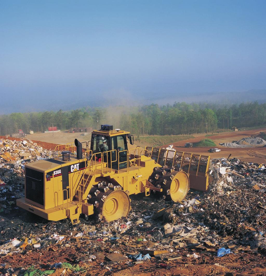 Computer Aided Earthmoving System CAES for Landfills Landfill Compactors Track-Type Tractors Wheel Tractor Scrapers Motor Graders System