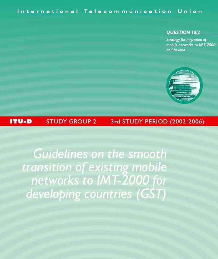 ITU-D Study Group 2 Question 20-1/2: Broadband Access Technologies Approved for the ITU-D study cycle from 2006 2010. The following inputs are called for in Q.
