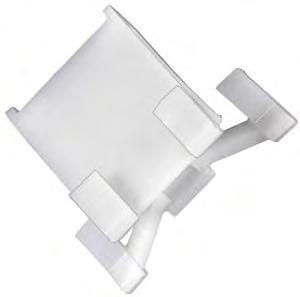 Windshield Moulding Clip With Sealer Top Head Size: 13mm x 13.