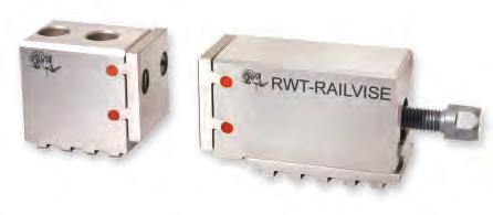 system which allows the operator to easily switch from adapter set-ups to rails in