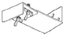 54 bracket to assemble an upper bracket for models 125 and above. 2. Locate the height where you want the screen installed, and draw an upper base line.