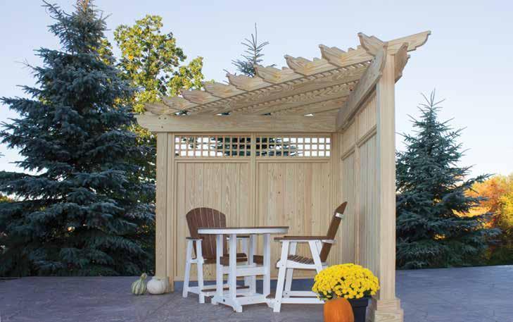 COMBO CEDAR Alcove An Alcove makes any space welcoming, offers privacy and adds visual interest.