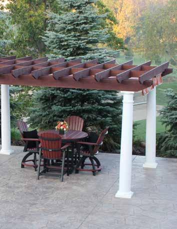The Combo pergola can also be combined with the Outback top.