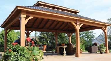 COMBO CEDAR Cascade This hearty pavilion dedicated for relaxation is the perfect backdrop for your
