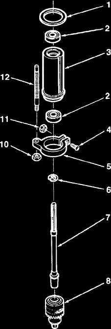 8-20 Stop Collar Retaining Ring Shaft - Spindle Chuck Key - Chuck Nut - Hex M6x1.0 Nut - Hex M5x.