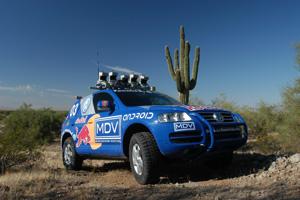 Navigate an autonomous vehicle through 132 mile course in Mohave Desert at
