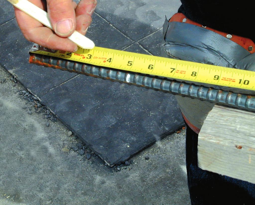 Yes No 2. Using either tape or a rule and soapstone, measure and then mark the rod at the 5-inch point. (Figure 2) FIGURE 2 3.