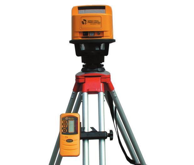 Laser-beam level (with leveling rod) used to establish and check elevations and to establish, check, and transfer grades FIGURE 8 OBJECTIVE 6 Complete Job Sheet 2.