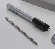 The stainless steel counting needle allows for counting the colonies directly in the agar.