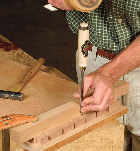 This type of wood also is good for the moldings because it will make them easier to work with molding planes.