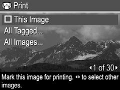 Capitol 7 marca imagini individuale, toate imaginile sau imagini marcate (consultaţi Marcarea imaginilor la pagina 26). 1.