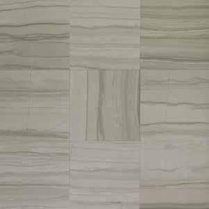 Vein Cut 3x6-3x12-6x24-12x24 Athens Gray Honed Mod with Arabescato 10 Shelf 20 Corner