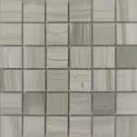 Gray Arabescato Basketweave with Athens Gray Dot 11x12 Linear 5/8 Aspen Mix Honed /