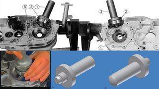 Fitting tool for sealing ring 30x72x7 dynamo site 29-50.