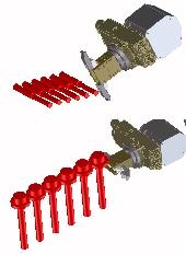 ! 010 760 2-FINGER-GRIPPER W/ 180 OPENING Pneumatically operated toggle lever gripper for loading of shafts. The parts are fed in horizontally in a chute or on a conveyor.