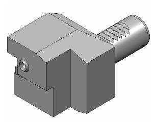 Shank 16 x 16 mm, Spindle direction M3 and M4 - VDI 25 (according to DIN 69880) R2Z 410W Face and O.D. Turning holder M4 - left Single tool holder for machining at the main spindle or between both spindles.