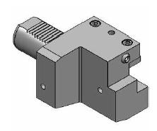 Shank 16x16mm M4 spindle direction -VDI 25 (According to DIN 69880) R2Z 240 RADIAL-TOOLHOLDER M3 RIGHT Single tool holder to