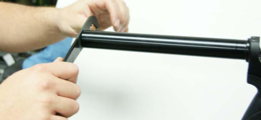 5. Using the buffer tube castle nut spanner wrench, tighten the buffer tube.