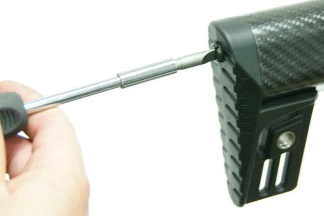 Tighten with a flat blade screw driver.