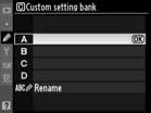 principal U B: Custom setting bank