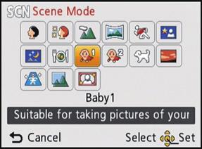 Recording Mode: Recording Taking pictures that match the scene being recorded (Scene Mode) When you select a Scene Mode to match the subject and recording situation, the camera sets the optimal