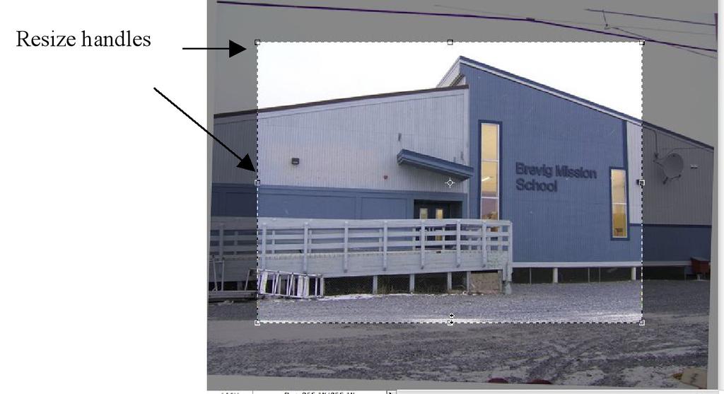 Be sure to leave the top of the school. STEP 10. Press [Return] to crop the photo.