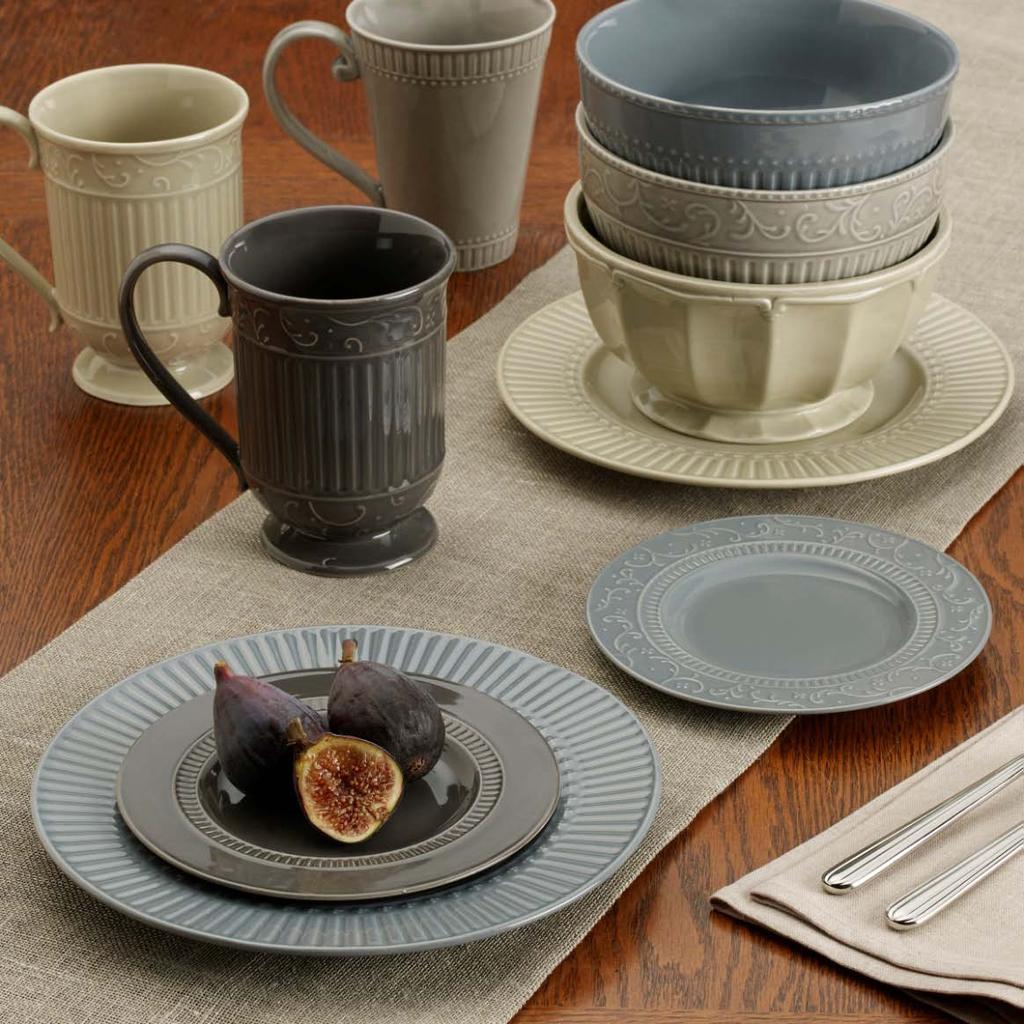 Mikasa Italian Countryside Mikasa introduces new colors and adds accessory pieces to its ever-popular Italian Countryside dining collection.