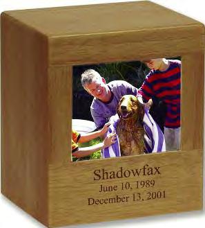 Photo Urn (Large) 30-P-002 Secure magnetic picture frame allows