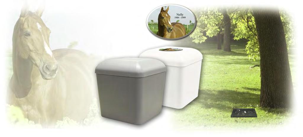 Horse Urn/Vault Combination 34-200 Ideal for burial or home use. Accommodates most horses.