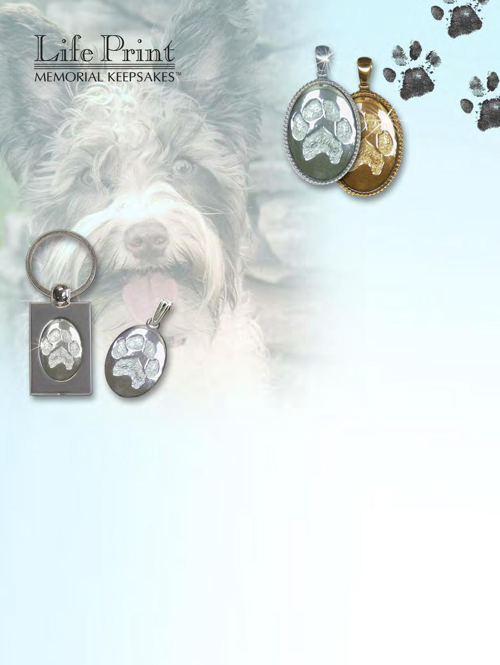 Made in USA Life Print Keepsakes are created by using a combination of traditional jewelry techniques, modern technology and your pet s pawprint.
