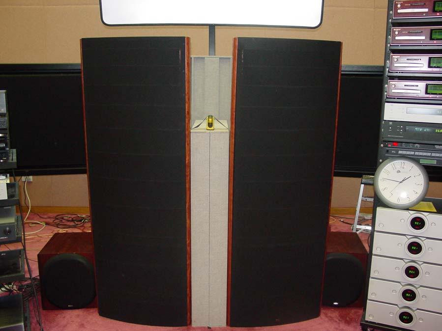 Monitoring Speakers for Special Studios Figure 11 shows a pair of Soundlab Electrostatic, panels capable of rock concert SPL levels, working as a software crosstalk cancelled pair or Ambiodipole.