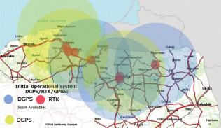 RTK positioning and navigation with GPRS is a good solution in places where availability of UHF radio signals is problematic or limited by the urban environment or natural terrain obstructions.