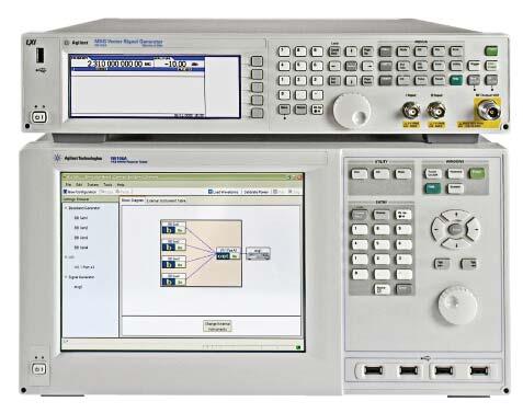 GPS Satellite Simulation The N5106A PXB baseband generator and channel emulator and the N5182A MXG RF vector signal generator combined with the N7609B Signal Studio for Global Navigation Satellite