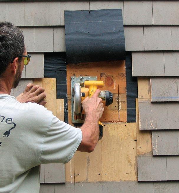 Ledgers conventionally bolted to the wall framing usually demand a flashed break in the siding, a time-consuming method that s often not weathertight or rot-resistant.