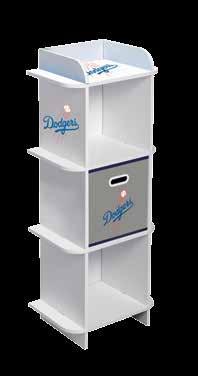 x 42" tall 3-cube storage organizer with your team's  Designed to hold storage cubes