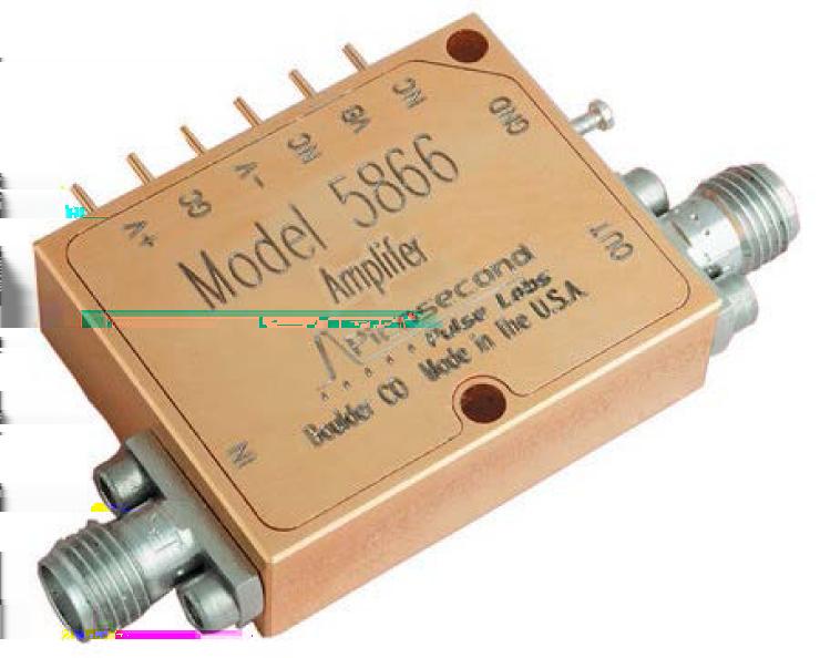 10 GHz Linear Amplifier PSPL5866 Datasheet The PSPL5866 amplifier has been designed to minimize the variations in gain and phase and to operate at very low frequencies.