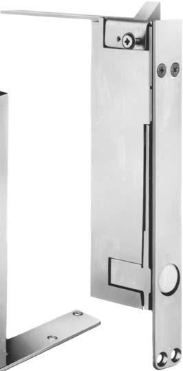 940 Automatic Flush Bolt Self-Latching Flush Bolts will engage the curved frame lip strike as the inactive door closes, locking the inactive door.